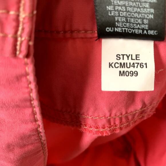 Vintage Y2K DKNY Jeans Pink Capris Embroidered Size 8 Twill Lizzy McGuire 2000s - Picture 8 of 8